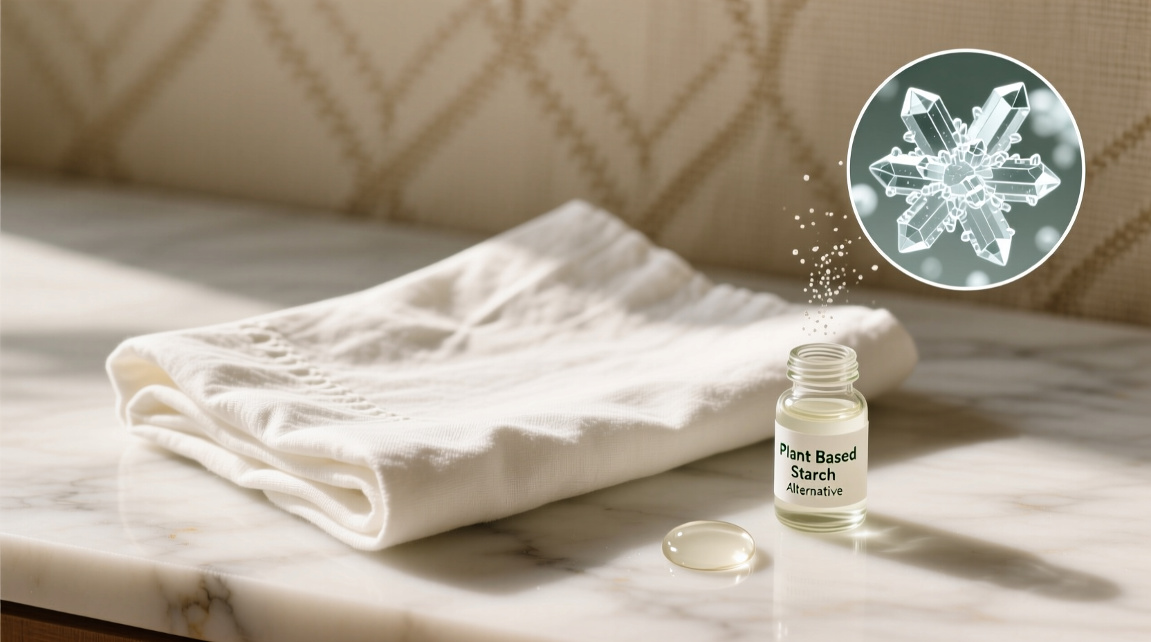 does cornstarch restore linen napkin crispness safely