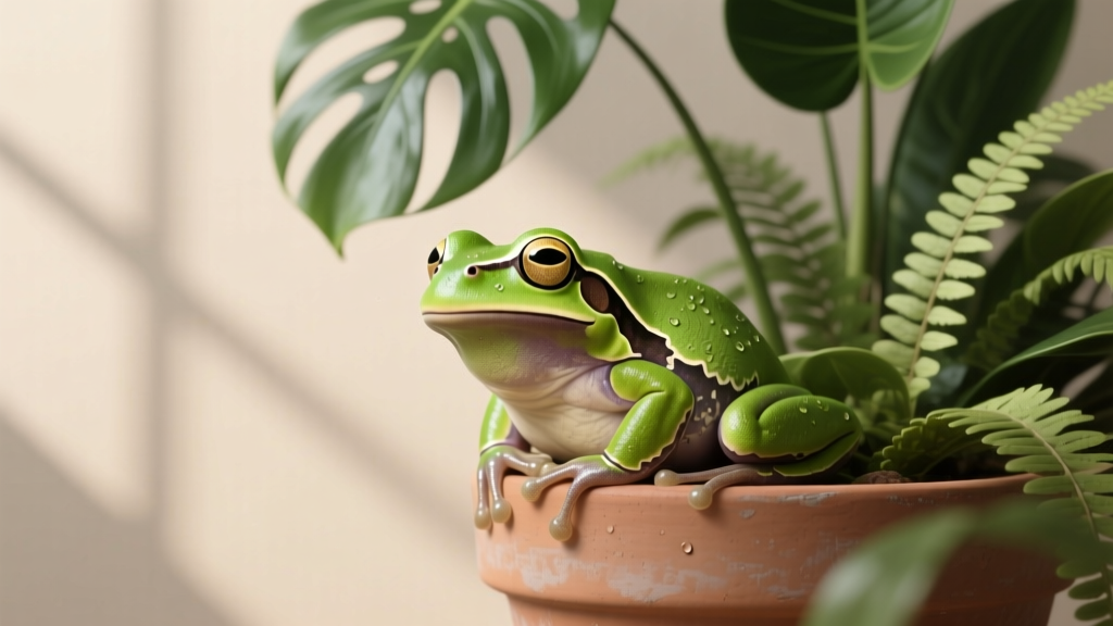 How to Locate a Frog Brought Indoors with Plants