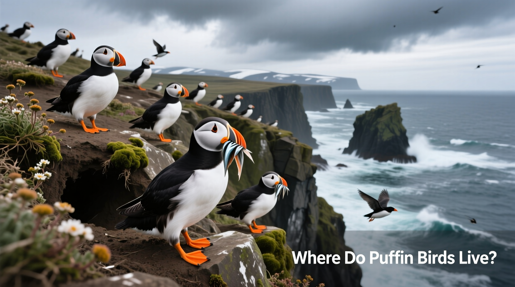 where do puffin birds live