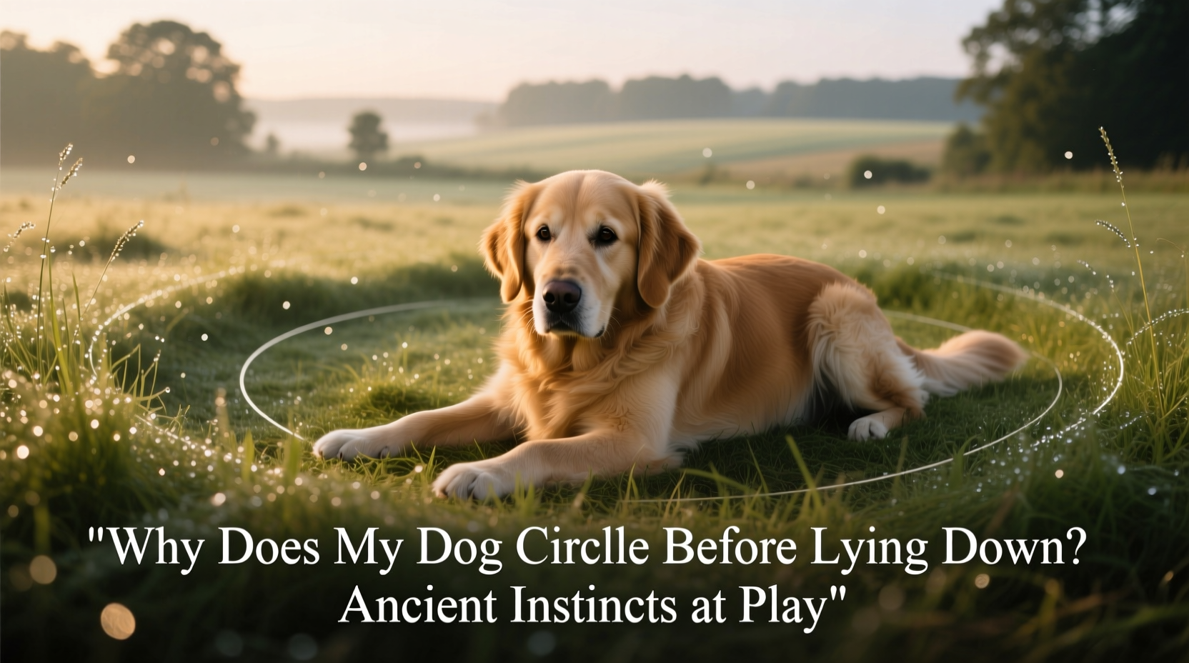 why does my dog circle before lying down ancient instincts at play