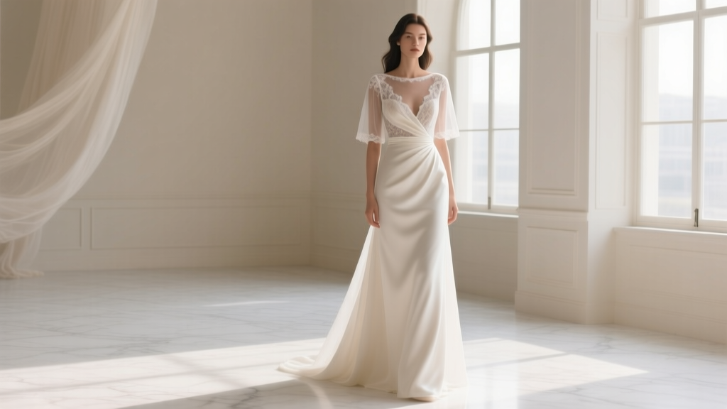 A-Line Dropped Waist Wedding Dress: Flattering Fit