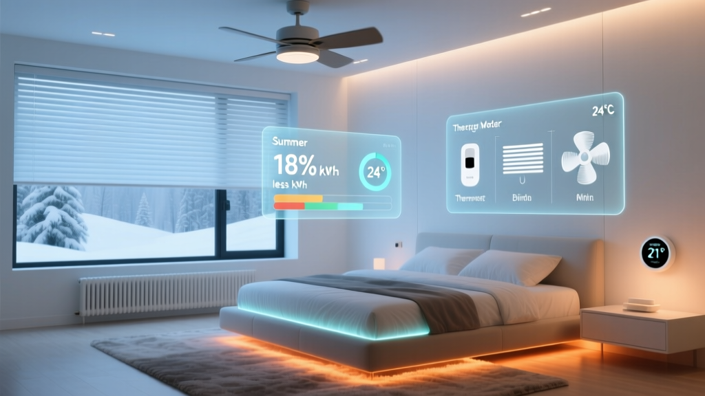 Smart Bedroom Seasonal Setup: Summer Cooling & Winter Heating Automation