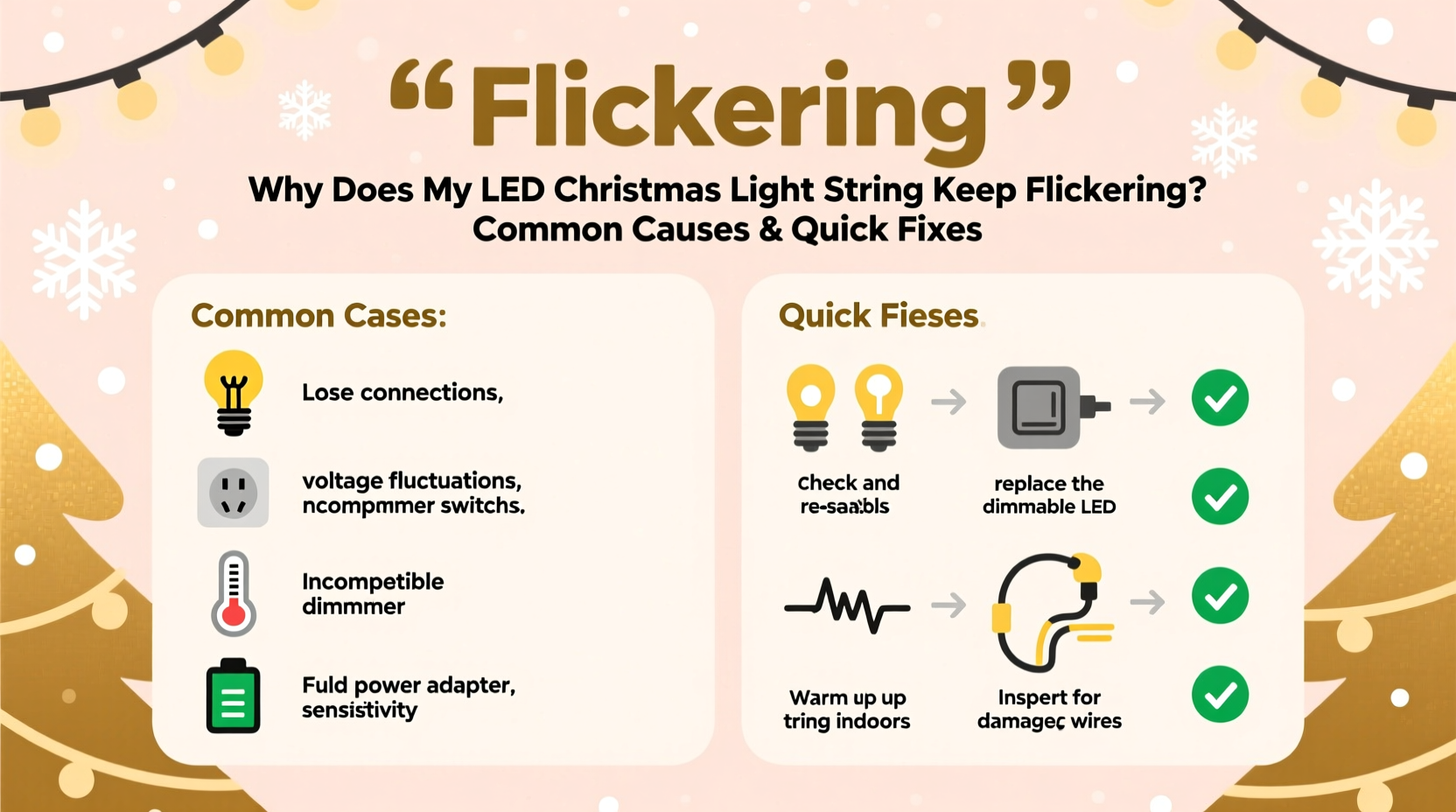 why does my led christmas light string keep flickering common causes and quick fixes