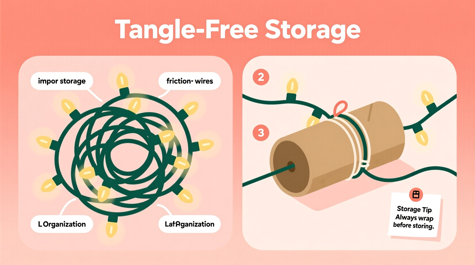 why do christmas lights tangle so easily and how to wrap them properly