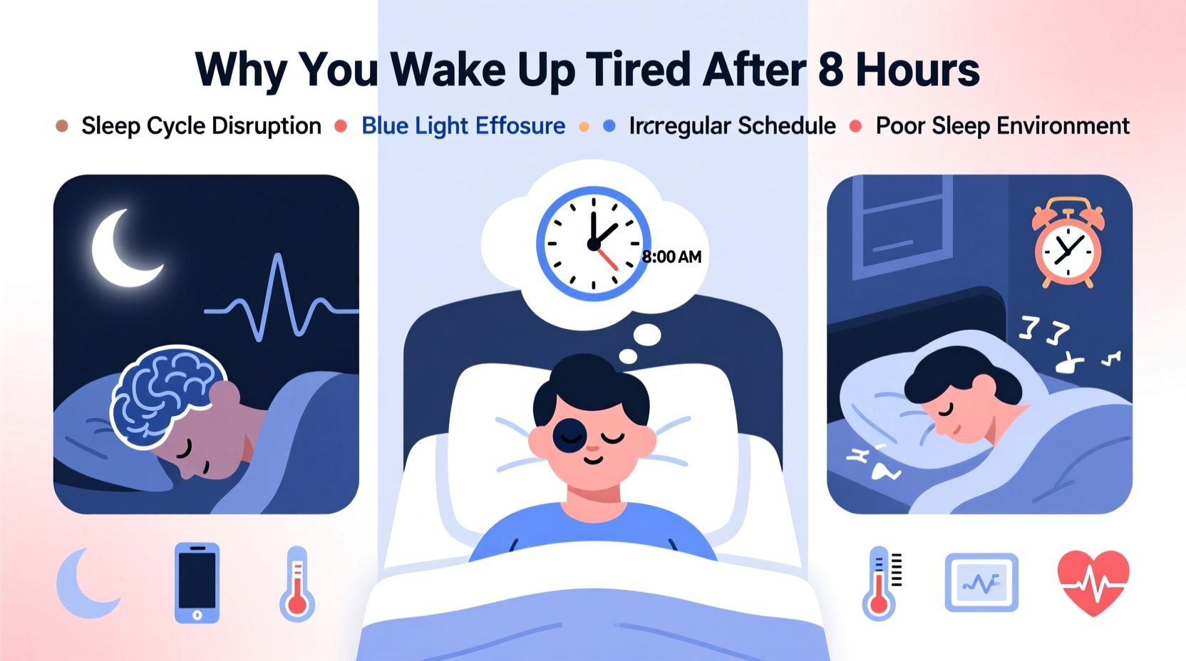 why do i wake up tired even after 8 hours of sleep sleep quality tips