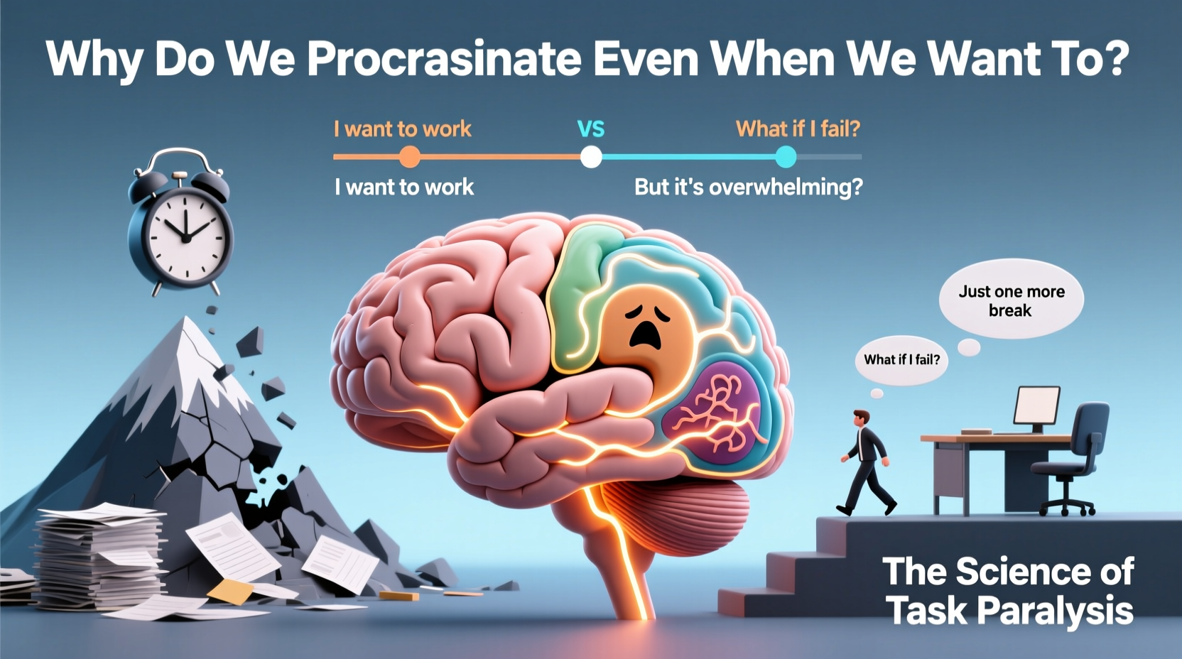 why do i procrastinate even when i want to do the work the science of task paralysis