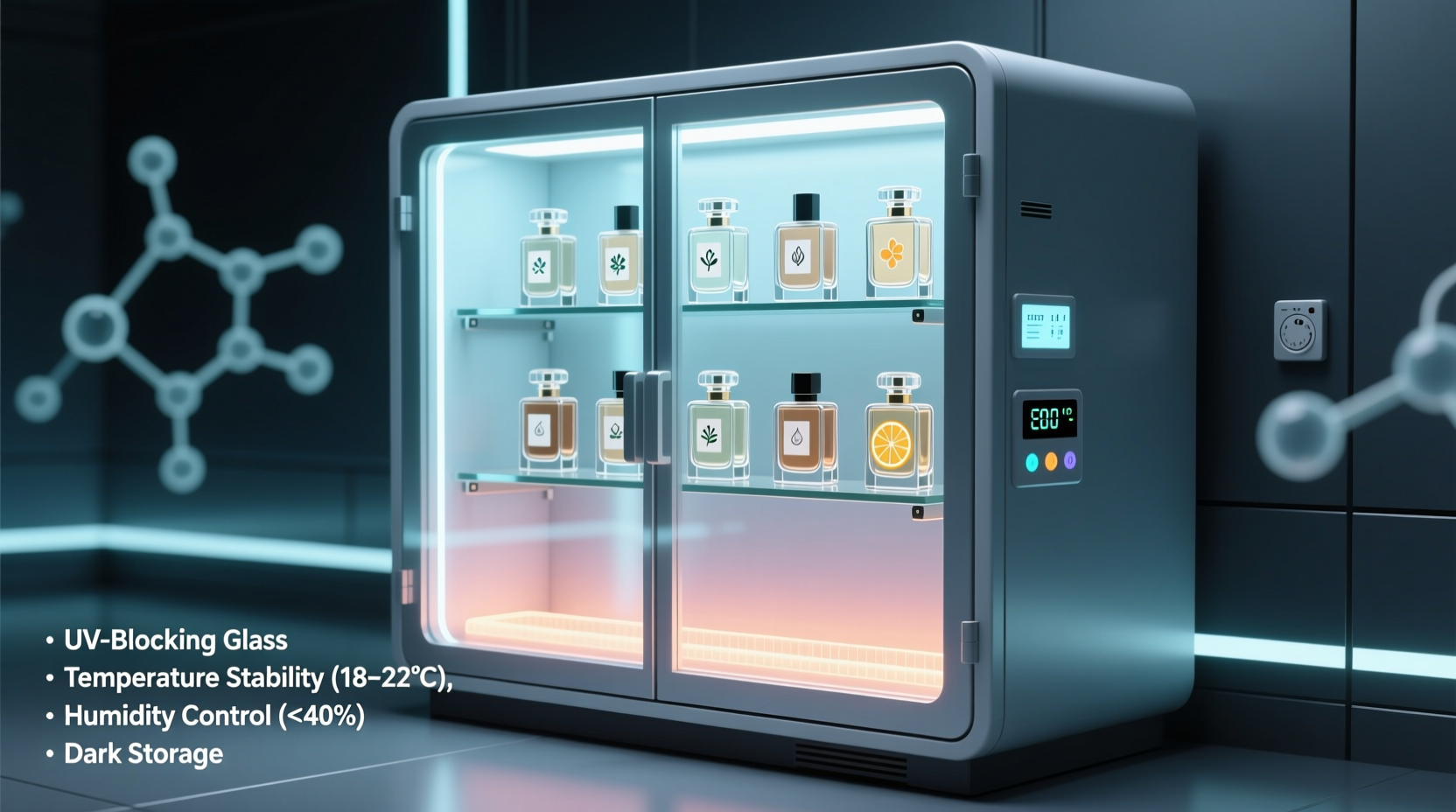 closet organization tips for fragrance bottles