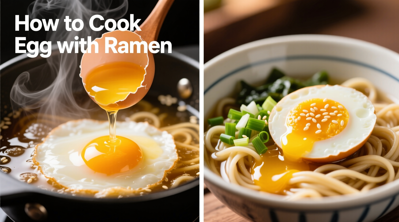 how to cook egg with ramen