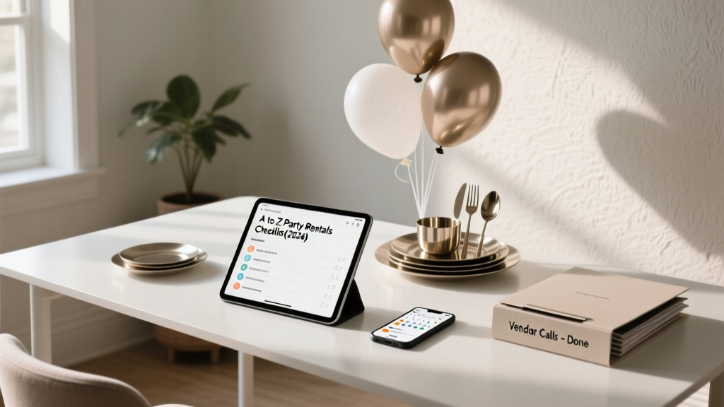 Party Rentals Checklist (2026) | Cut Planning Time in Half