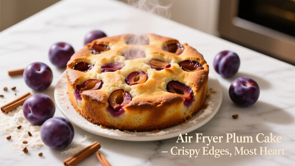 Air Fryer Plum Cake: Crispy Edges, Moist & Oil-Light