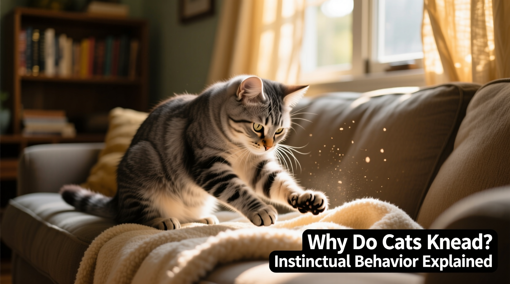 why do cats knead blankets before lying down instinctual behavior explained