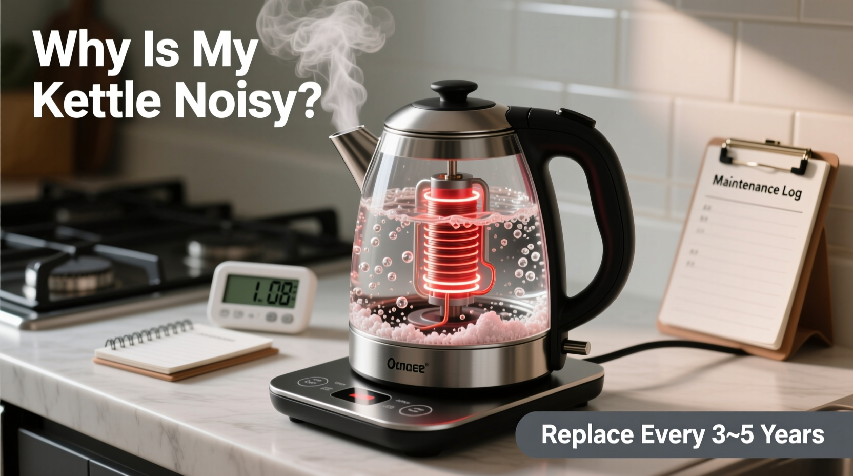 why is my electric kettle making noise and when should i replace it