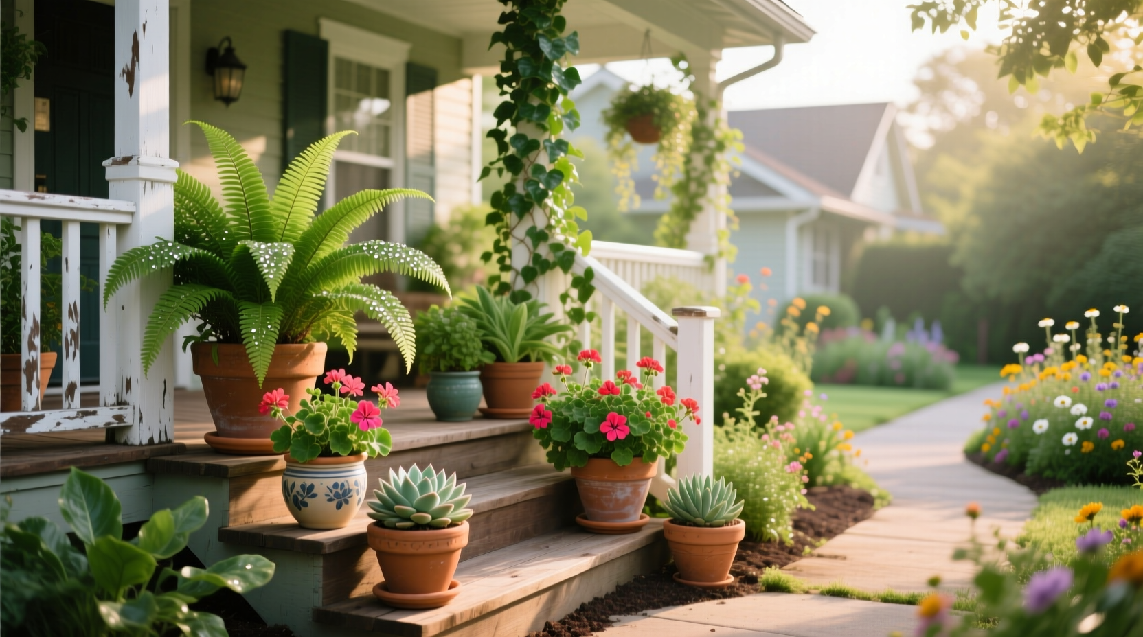 good front porch plants