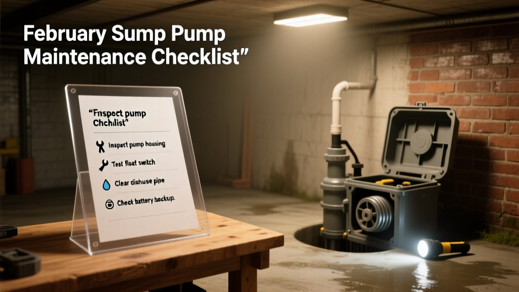 February Sump Pump Maintenance Checklist for Homeowners