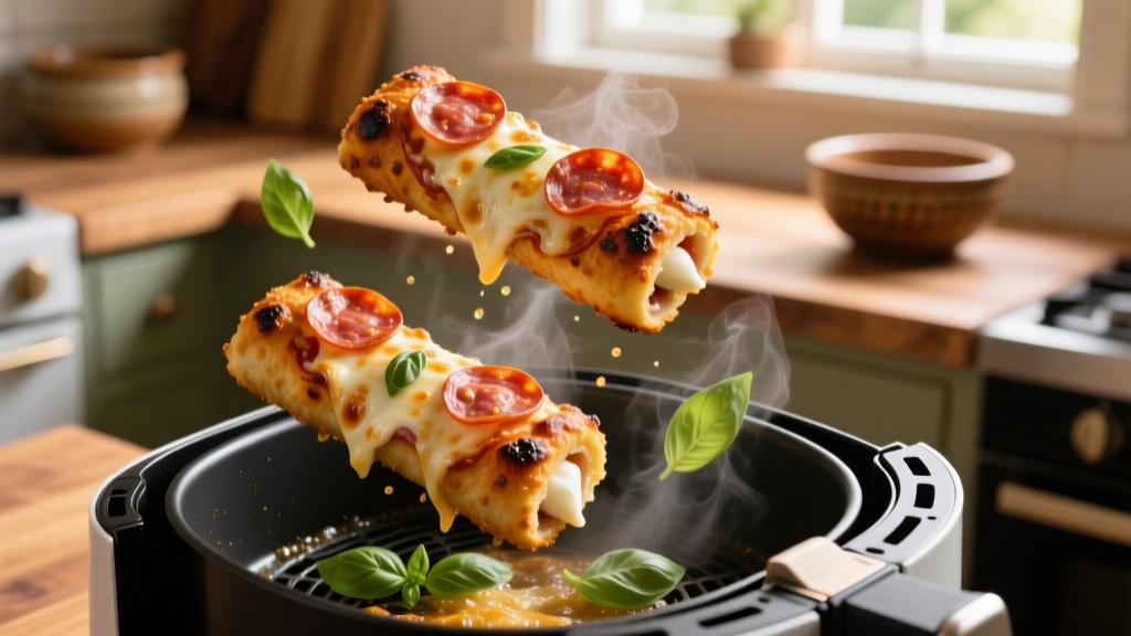 Crispy Frozen Pizza Logs in the Air Fryer (No Soggy Bottom!)