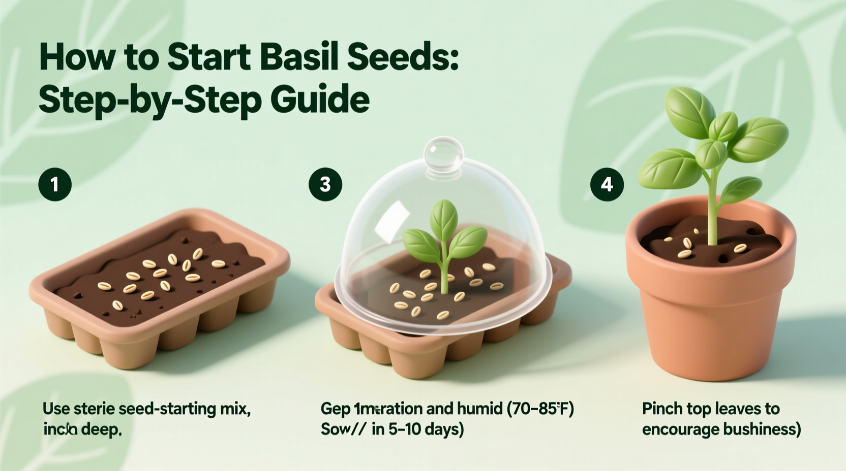 Start Basil Seeds in 5 Steps | TheHomeSprouts