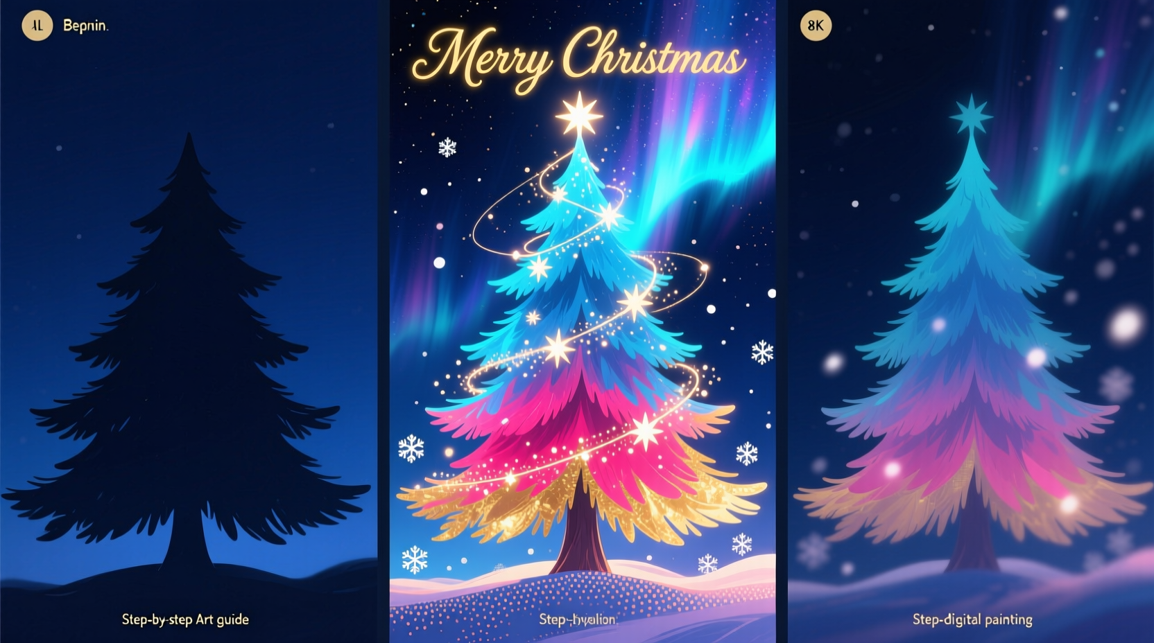 can you paint a christmas tree to create a custom color effect step by step guide