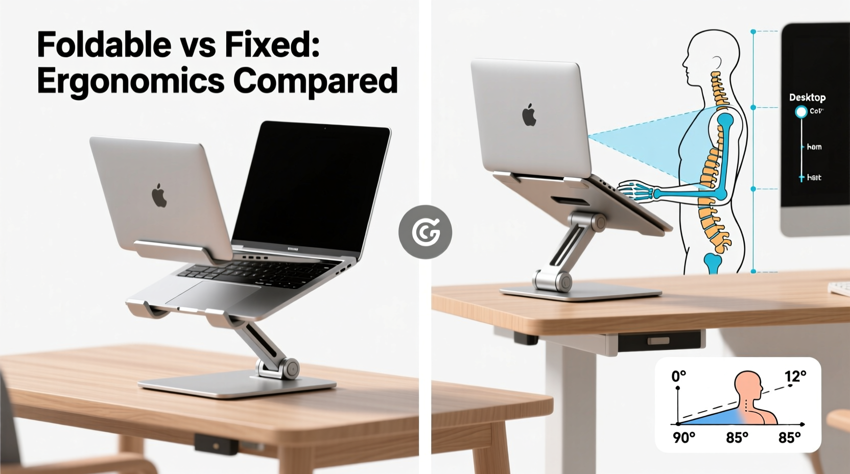 foldable laptop stand vs fixed design which improves ergonomics more