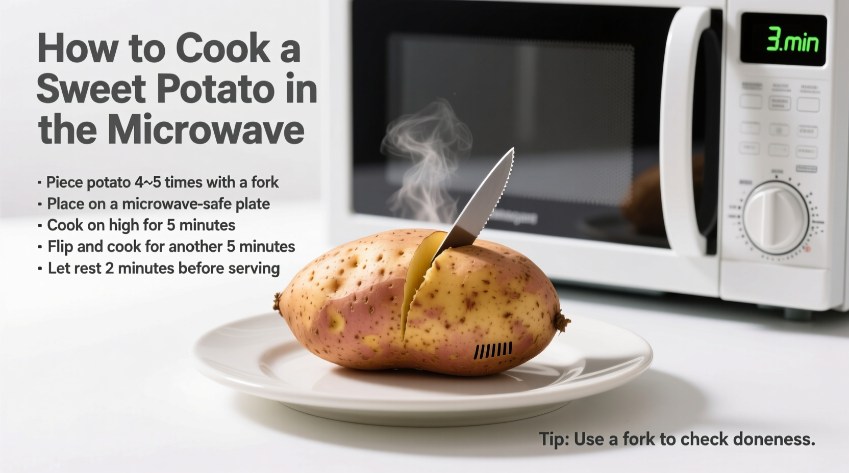 Perfect Microwave Sweet Potato: 5-Minute Method