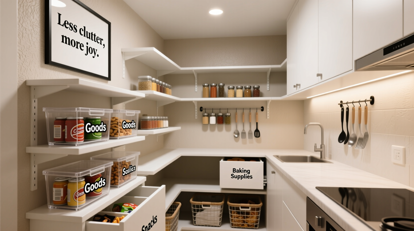 how to organize a small pantry to maximize space and access