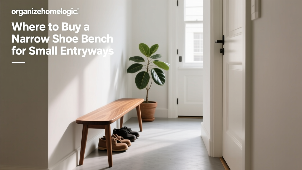 Where to Buy a Narrow Shoe Bench for Small Entryways
