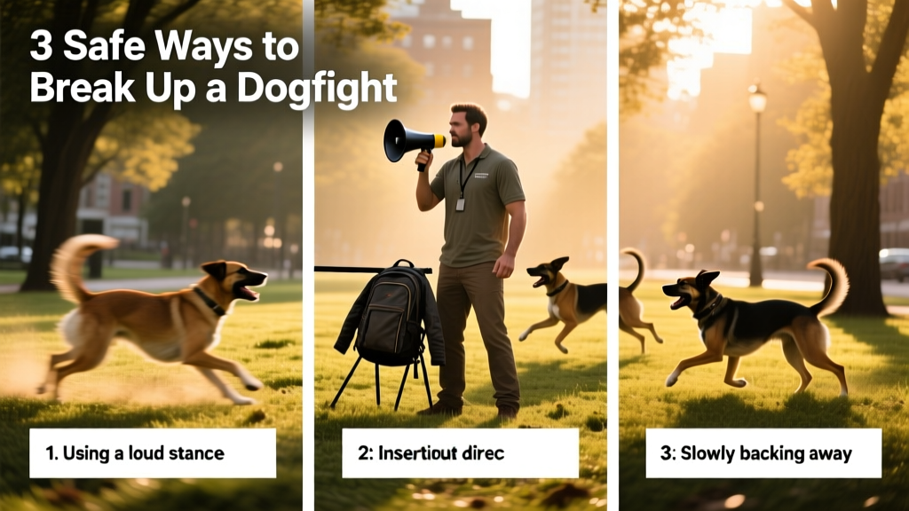 How to Break up a Dogfight Without Getting Hurt (3 Tips)