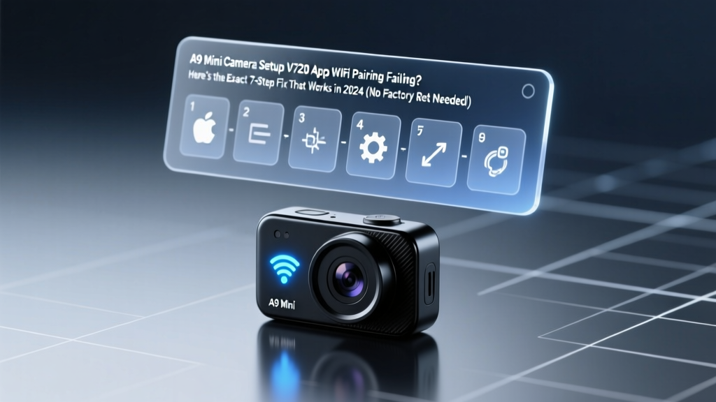 A9 Mini Camera Setup V720 App WiFi Pairing Failing? Here’s the Exact 7-Step Fix That Works in 2024 (No Factory Reset Needed)