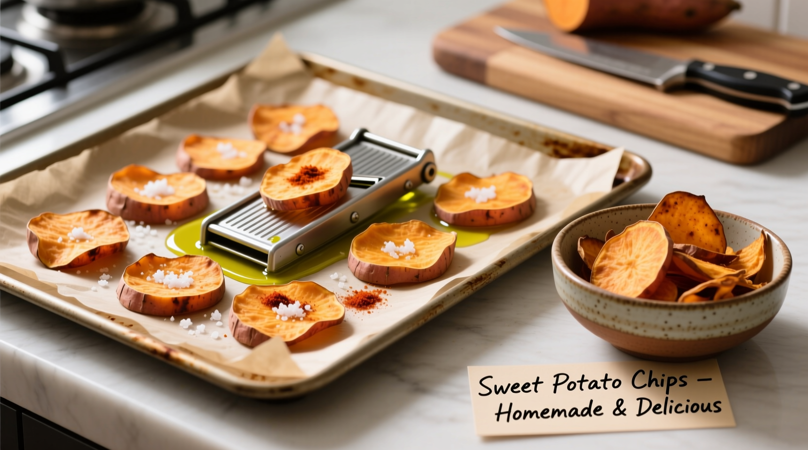 Perfect Crispy Sweet Potato Chips Recipe - Easy Oven Method