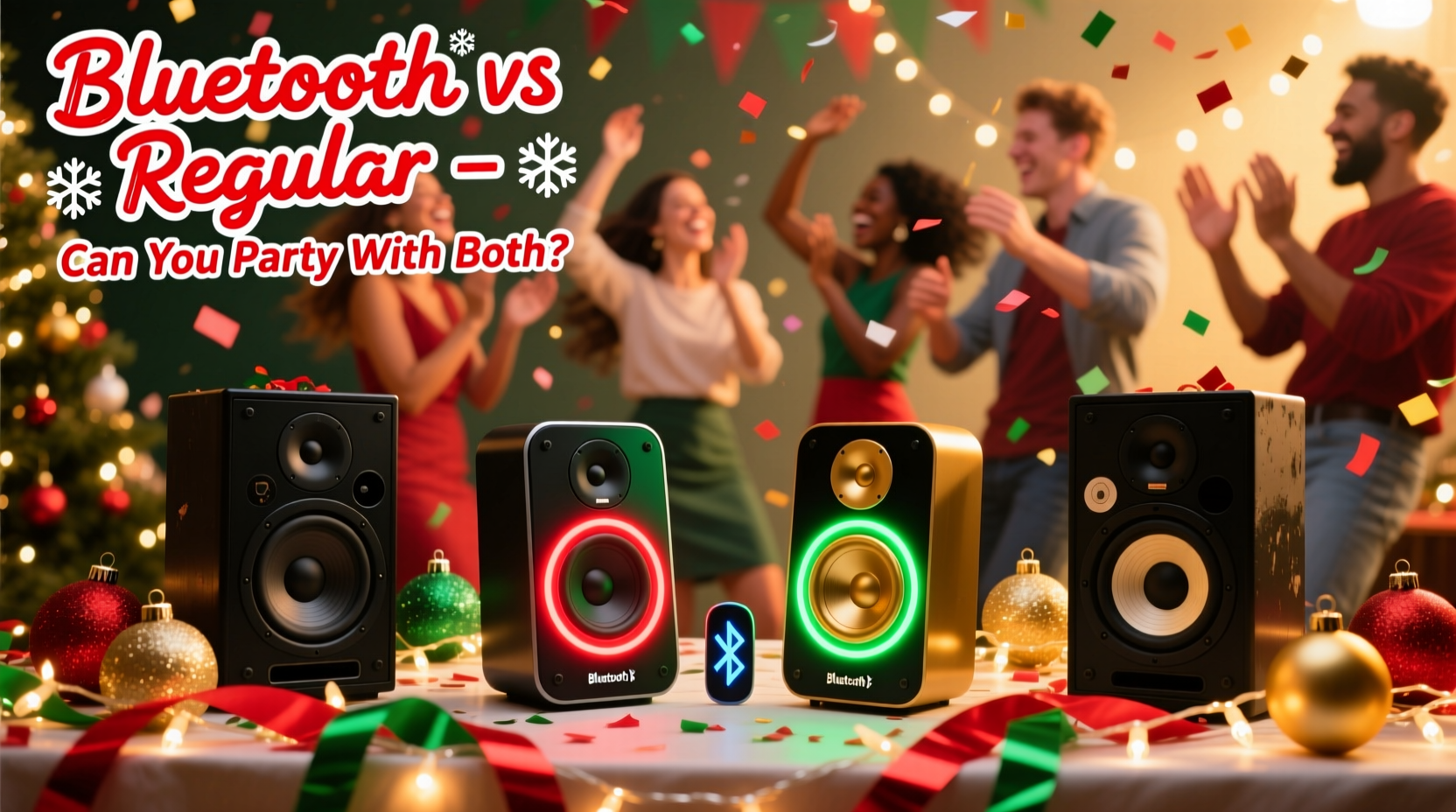 bluetooth christmas speakers vs regular ones can you party with both