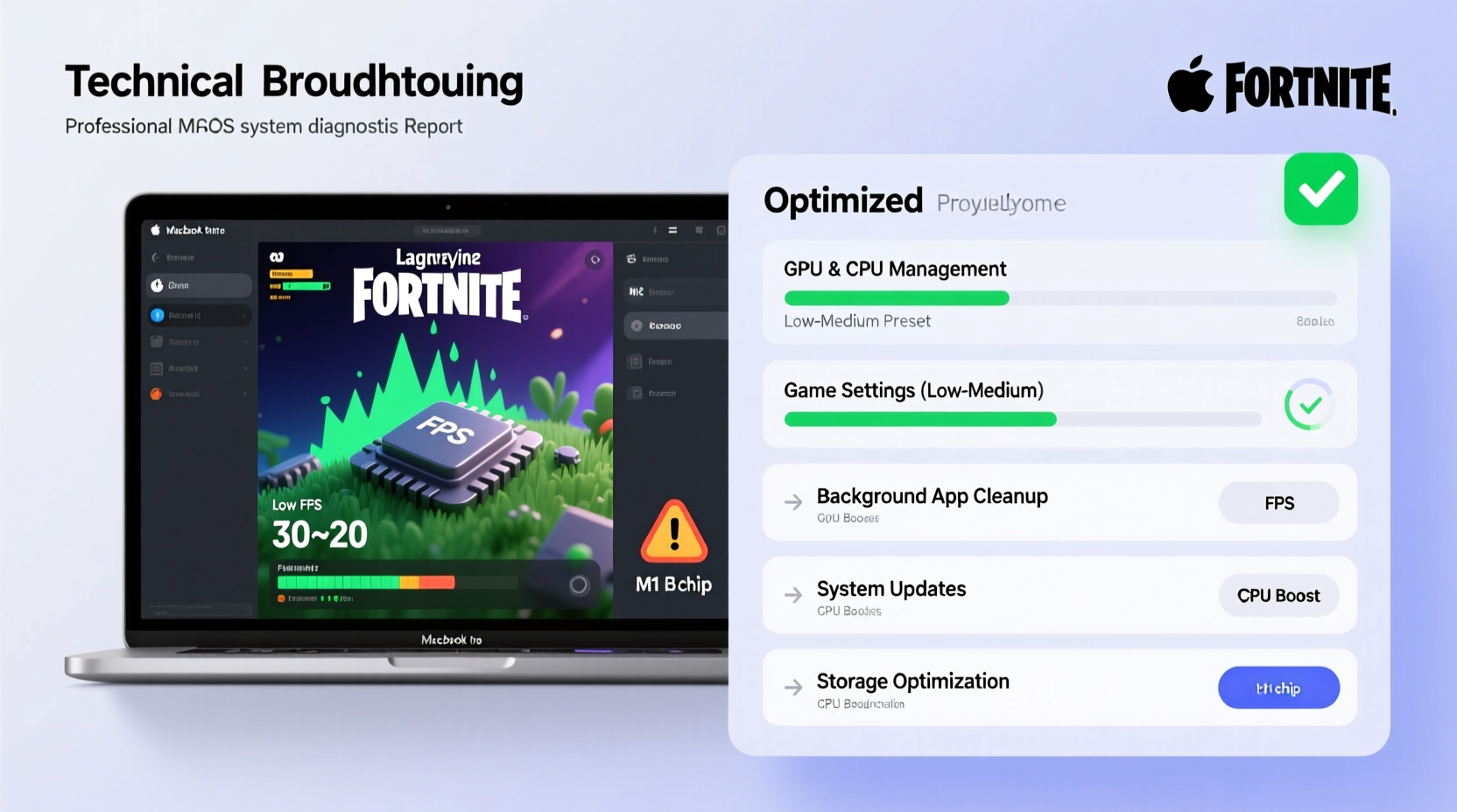 why does fortnite run poorly on my mac and how to optimize it