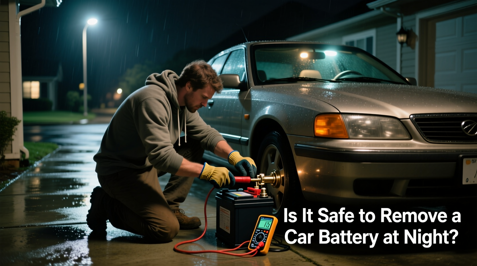 is it okay to remove car battery at night