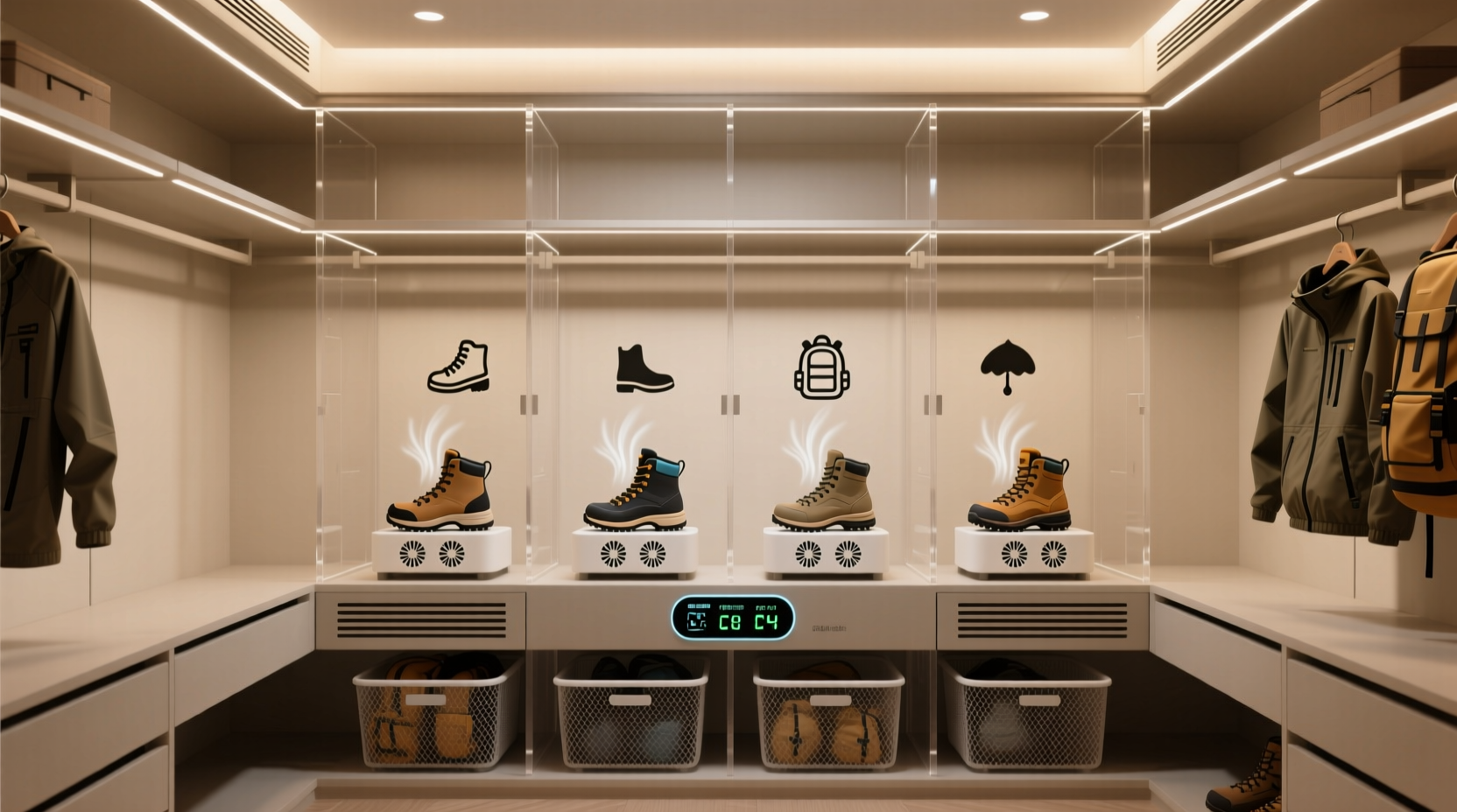 closet organization tips for hiking boots