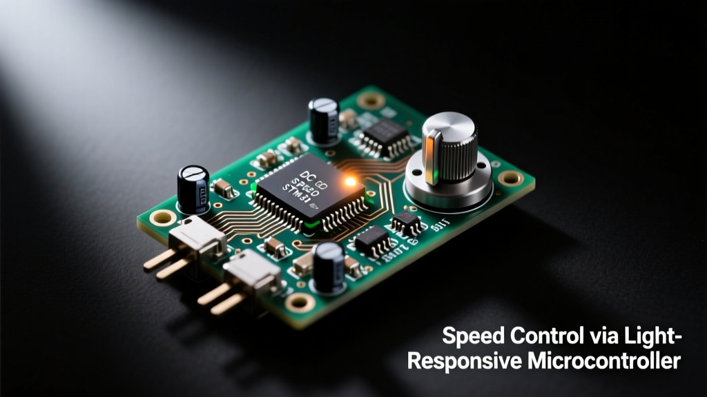 Set DC Motor Speed With Light-Controlled Microcontroller Circuit: Design, Implementation, and RF-Aware Optimization