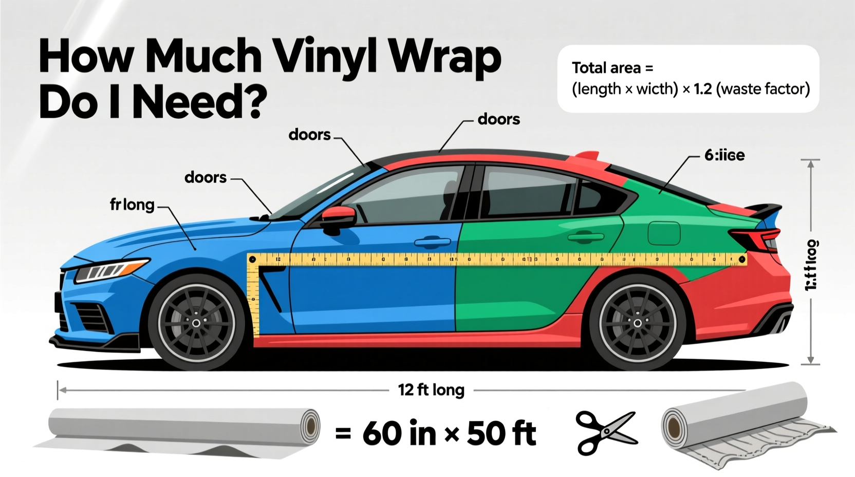 how much wrap do i need for my car