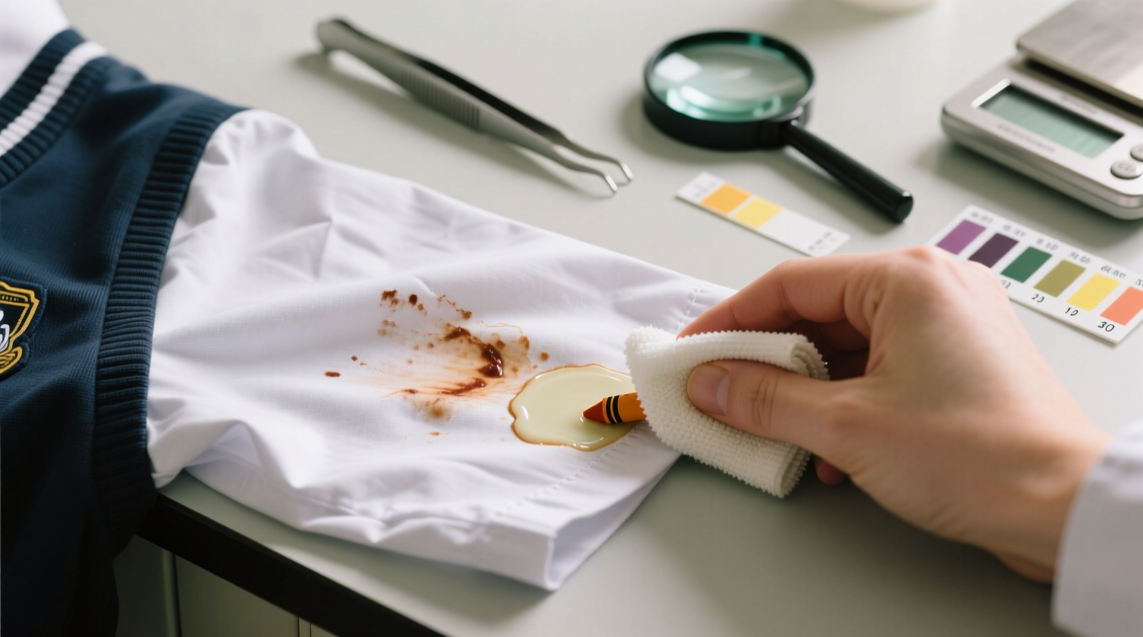 how to remove crayon marks from school uniforms