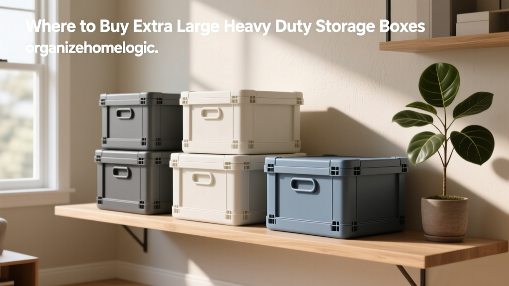 Where to Buy Extra Large Heavy Duty Storage Boxes