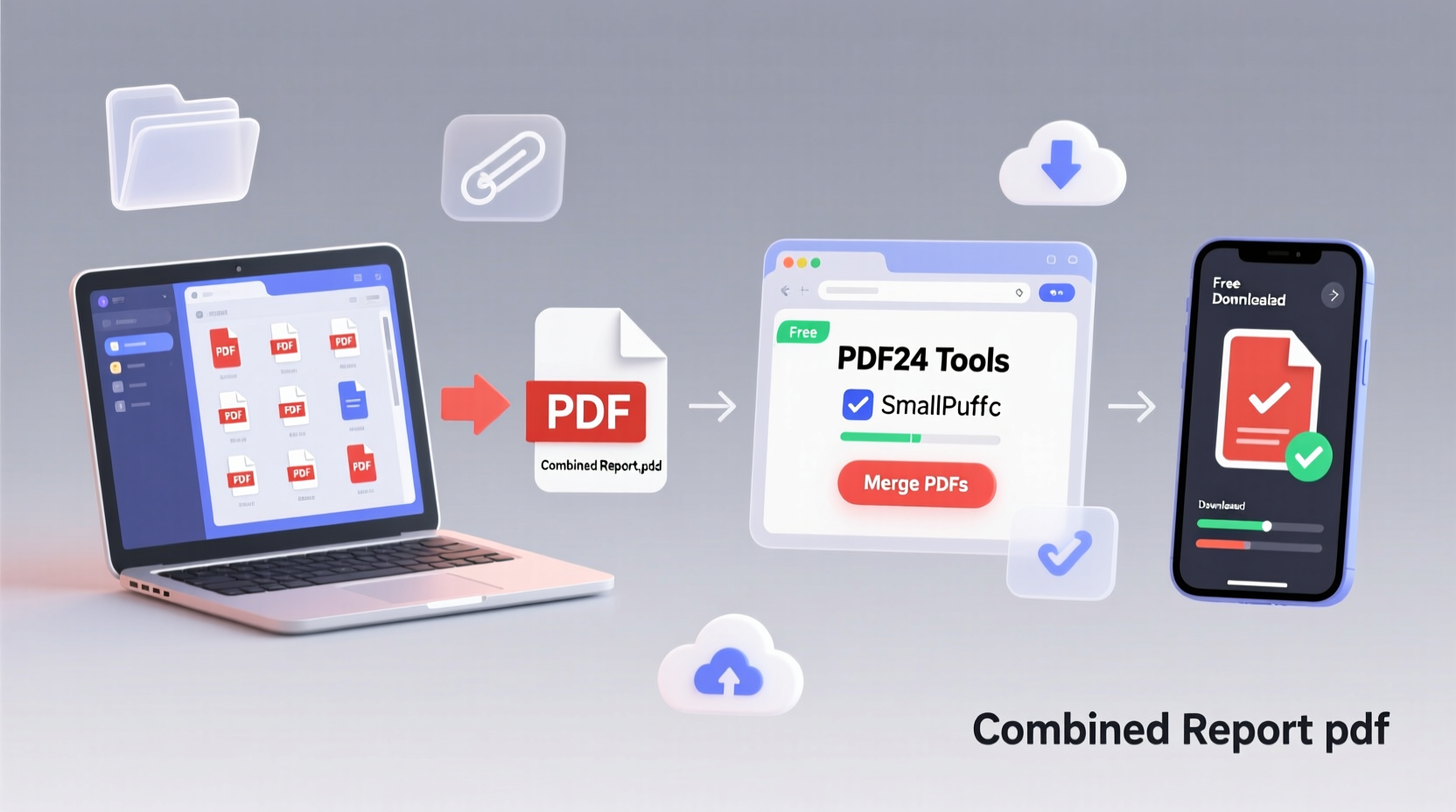 how to combine multiple pdfs for free