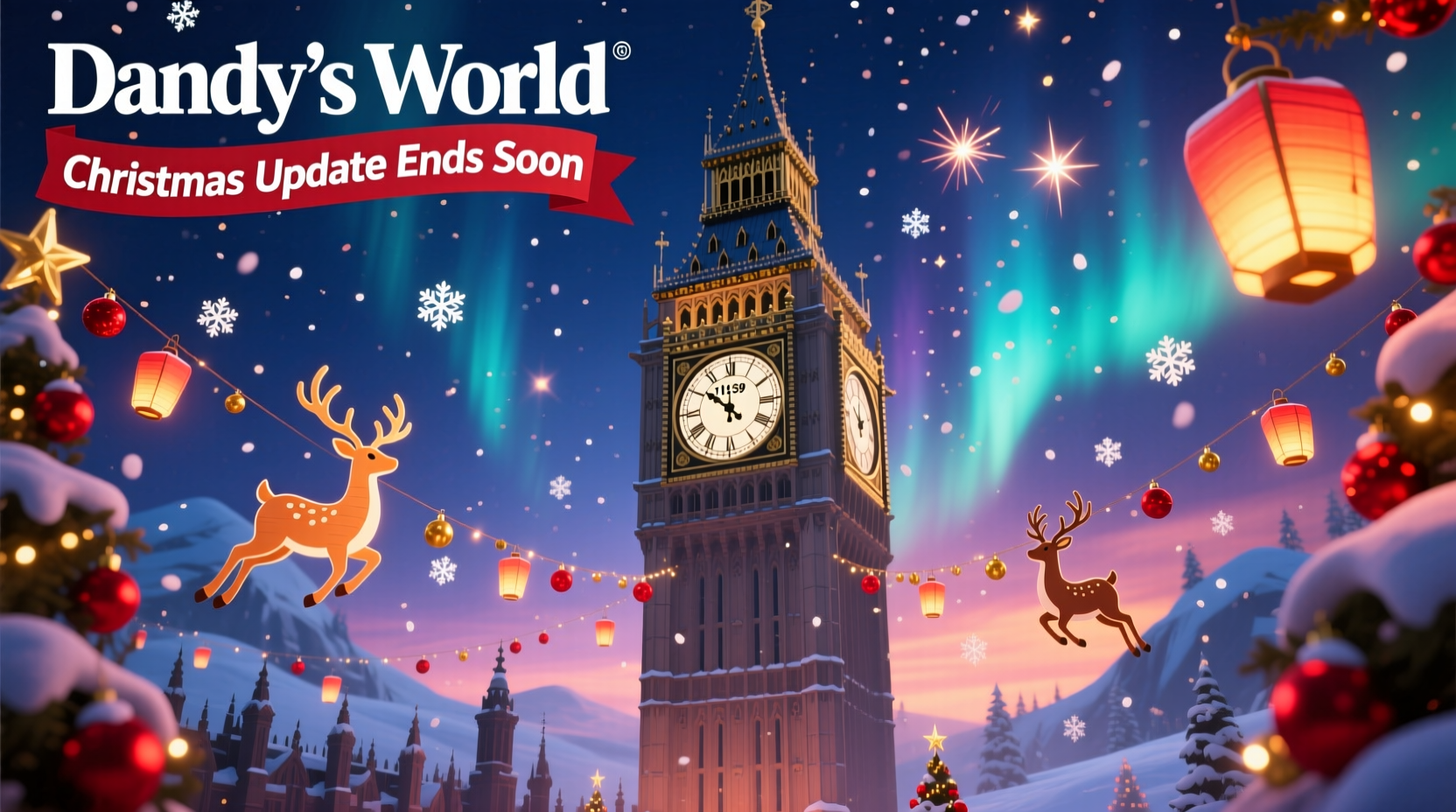 when does the dandys world christmas update end