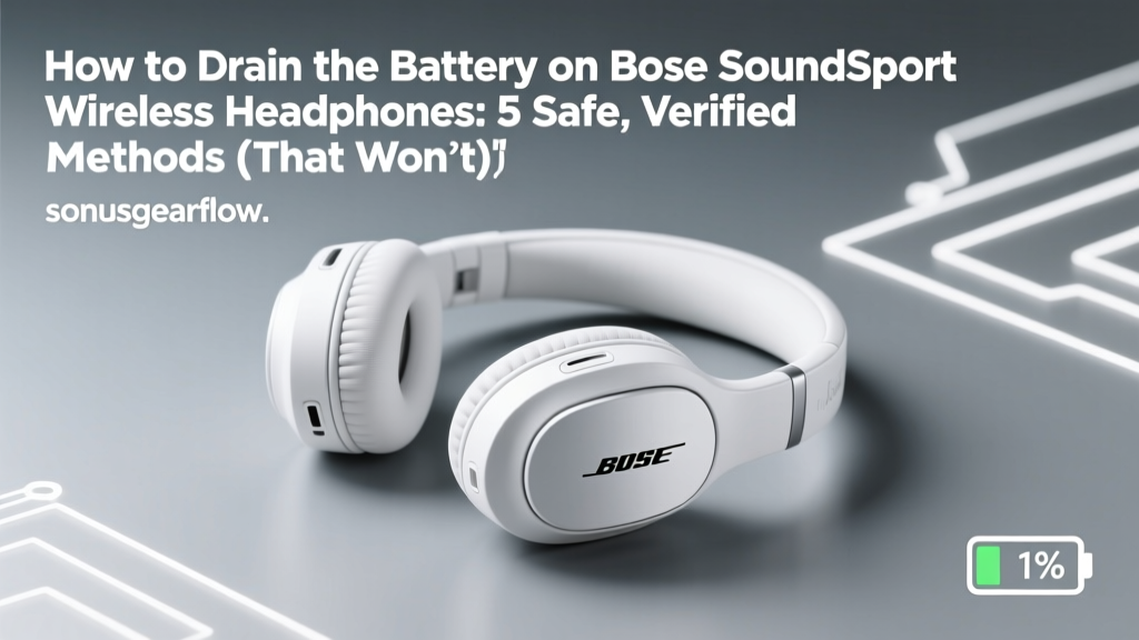 How to Drain Bose SoundSport Wireless Battery Safely