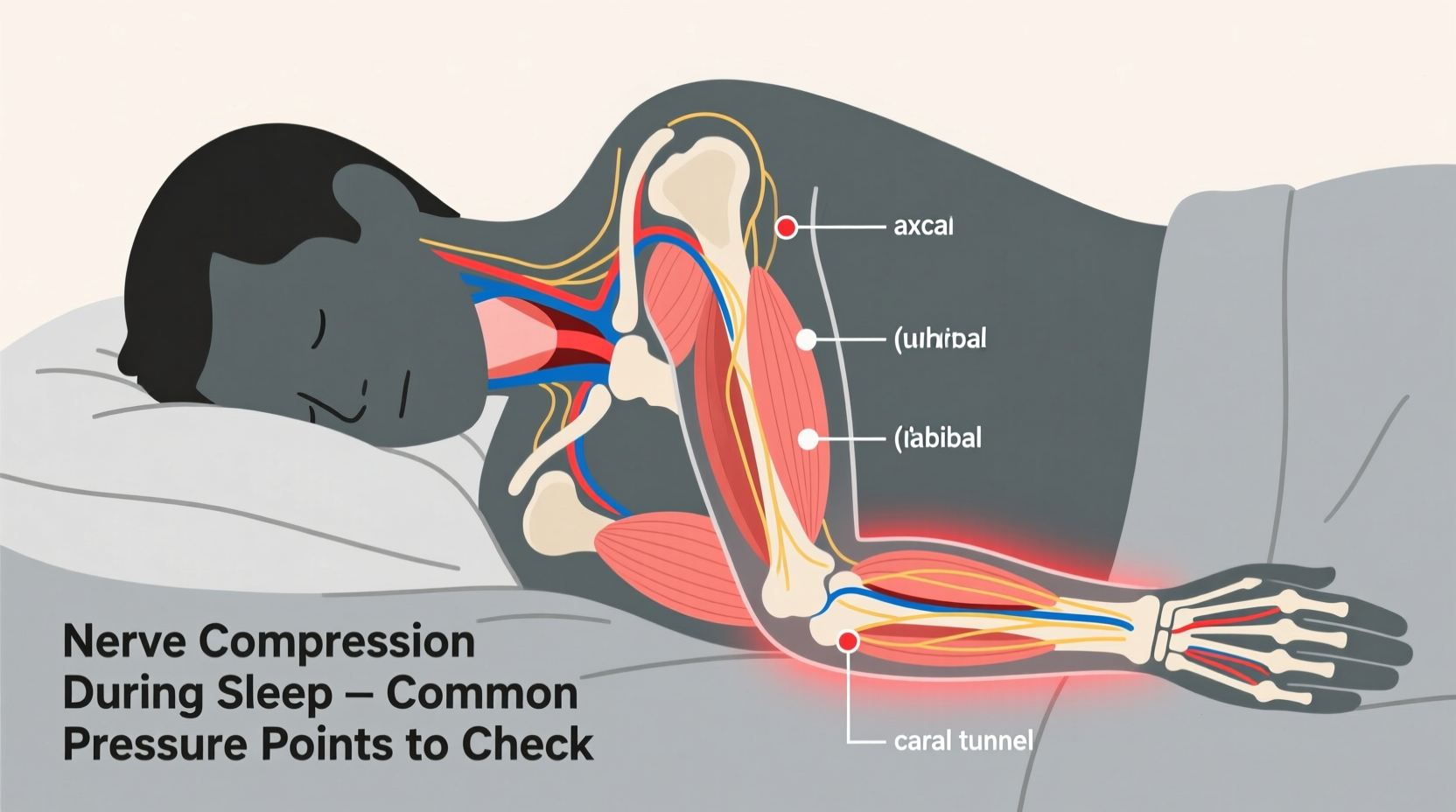 why does my arm go numb when i sleep nerve pressure points to check