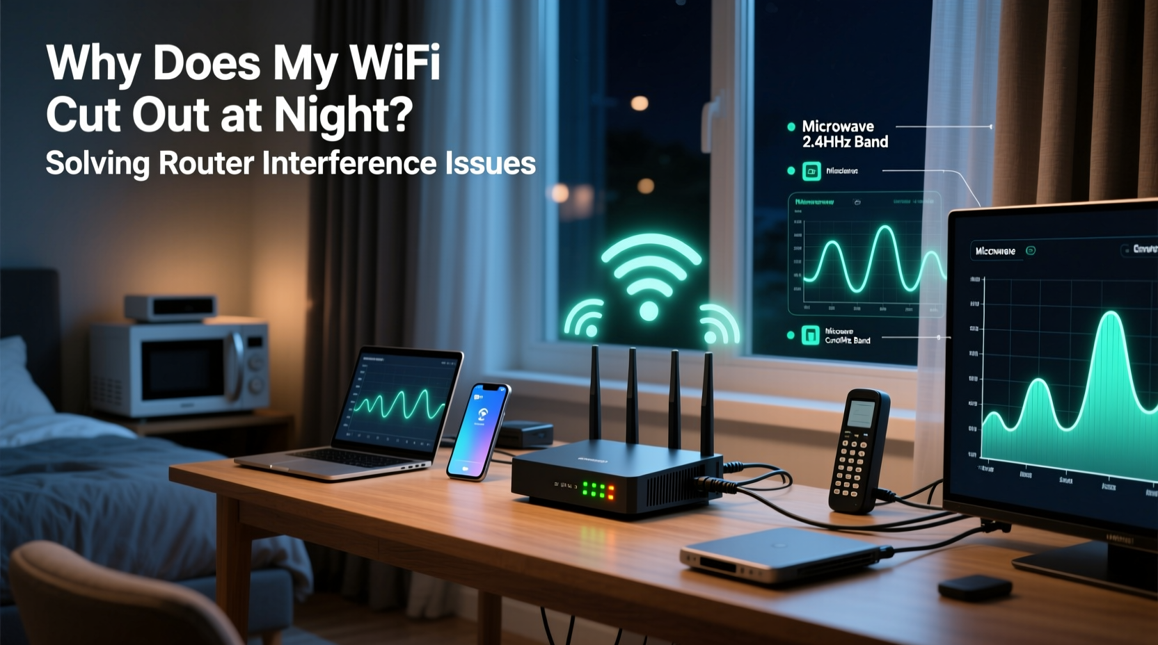 why does my wifi cut out at night troubleshooting router interference