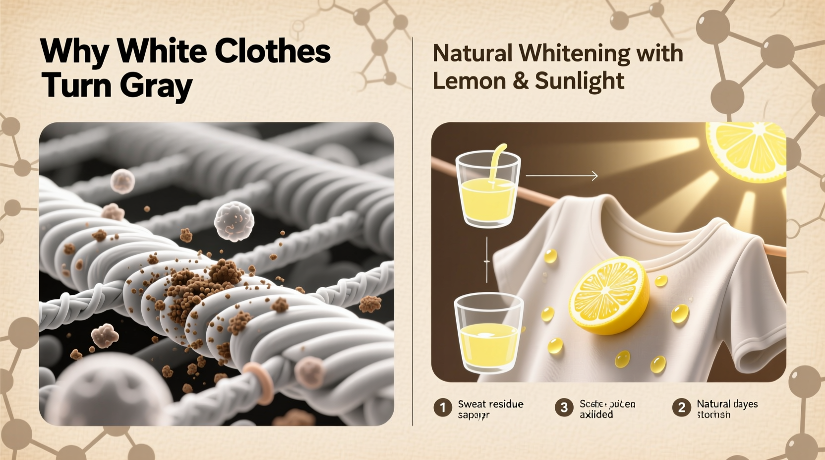 why do white clothes turn gray and how to whiten them naturally