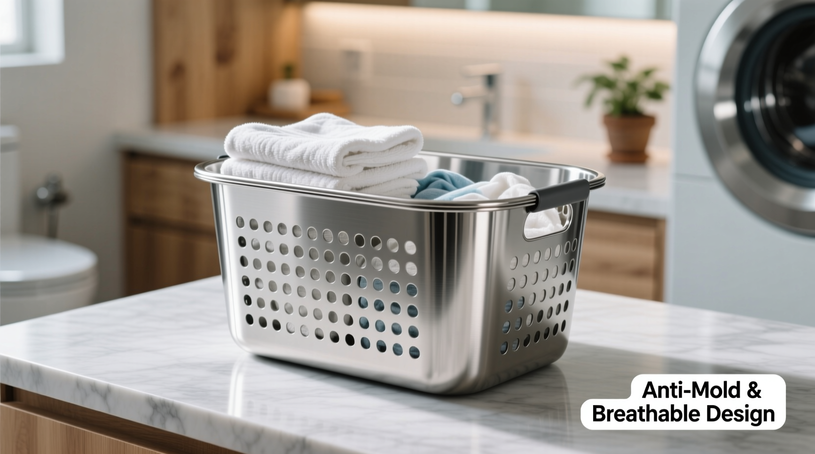stainless steel laundry baskets mold resistance airflow facts