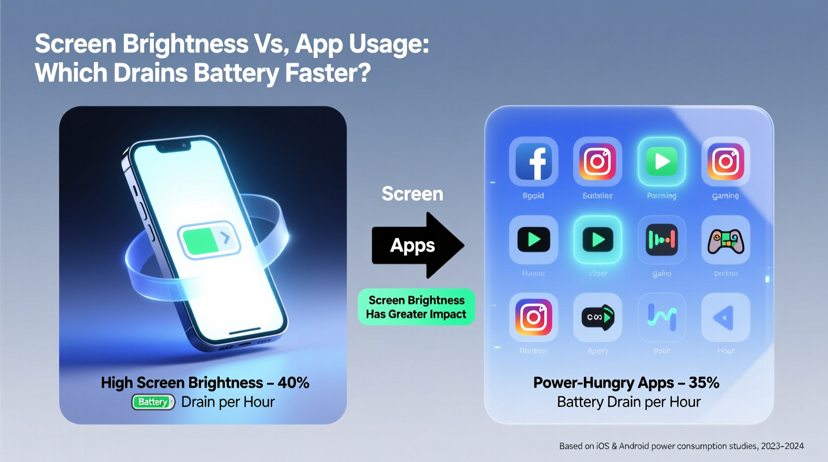 does screen brightness affect battery more than apps