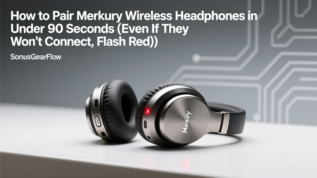 Merkury Wireless Headphones Pairing Guide (2026)