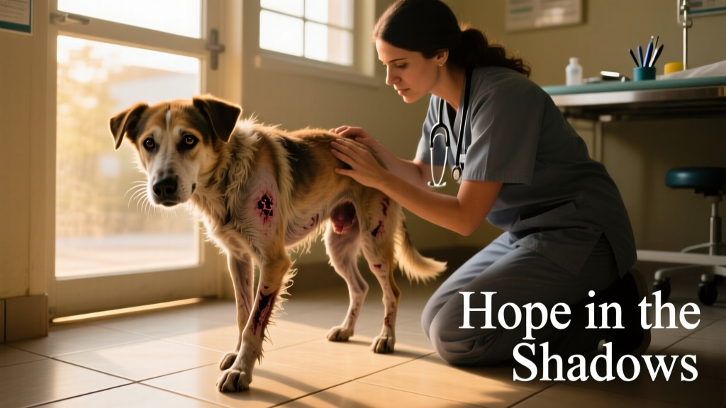 Brazilian Stray Dog Wanders into Clinic Alone for Help; Veterinarian Finds Cancerous Tumor