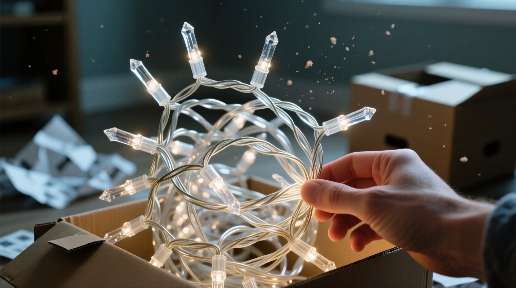 why do icicle lights tangle so easily during unpacking