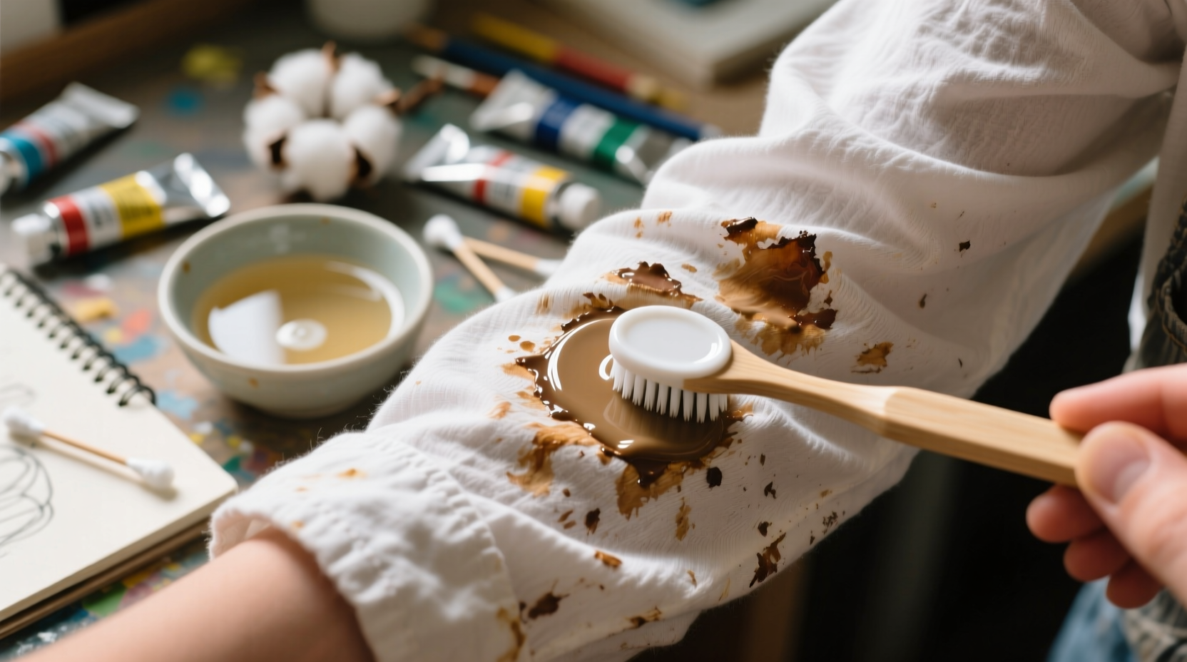 acrylic paint removal for cotton clothes