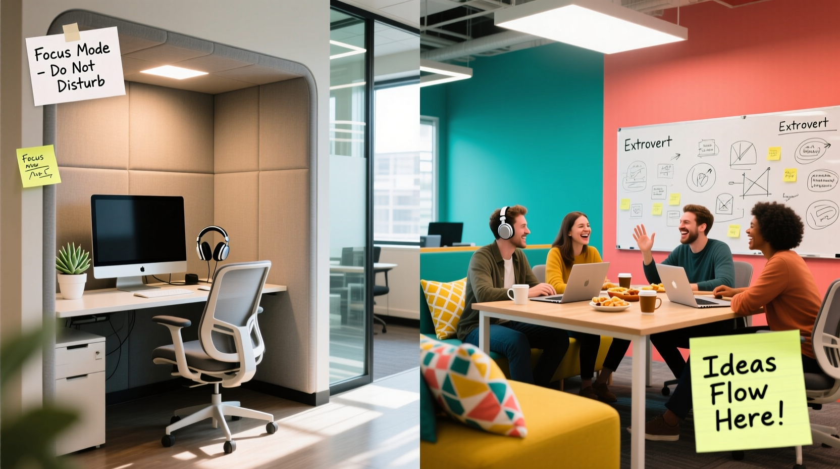 introvert vs extrovert workspaces which setup boosts focus