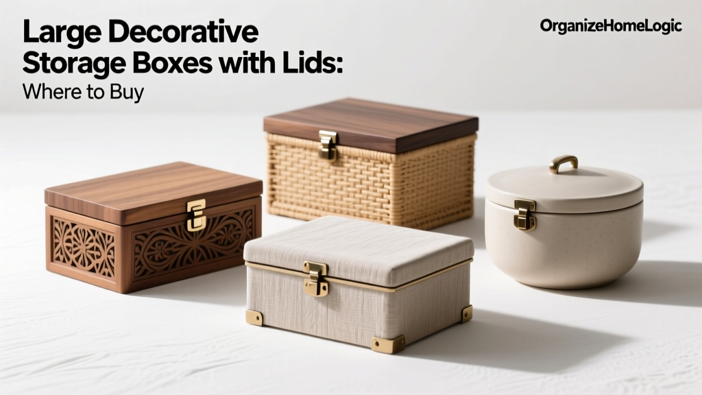 Large Decorative Storage Boxes with Lids: Where to Buy
